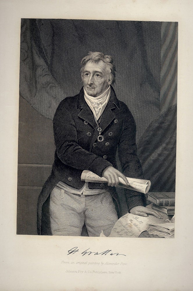 Item #34455 Steel-Engraved Portrait. Henry GRATTAN.