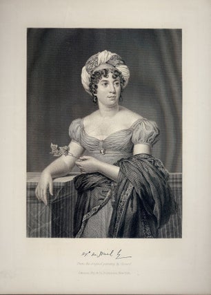 Item #34458 Steel-Engraved Portrait. Madame De STAEL