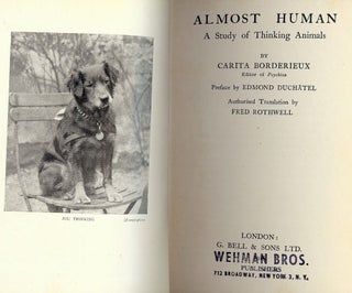 ALMOST HUMAN: A STUDY OF THINKING ANIMALS