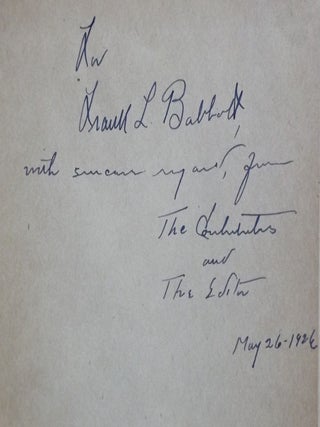 AMHERST UNDERGRADUATE VERSE 1926