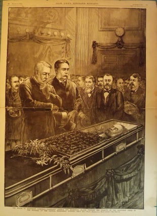 Item #3557 GARFIELD ASSASSINATION PRINT, 1881. FRANK LESLIE'S ILLUSTRATED NEWSPAPER