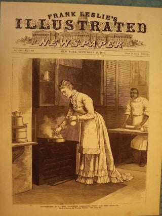 Item #3562 LONG BRANCH: ELBERON- GARFIELD ASSASSINATION PRINT, 1881. FRANK LESLIE'S ILLUSTRATED...