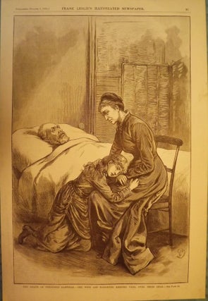 Item #3564 LONG BRANCH- ELBERON: PRESIDENT GARFIELD'S DEATH PRINT, 1881. FRANK LESLIE'S...