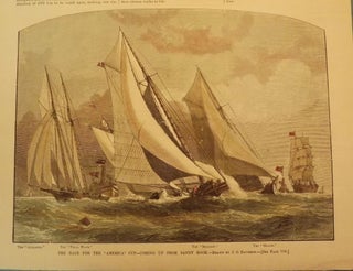 Item #36208 SANDY HOOK: RACE FOR THE AMERICA CUP. HARPER'S WEEKLY