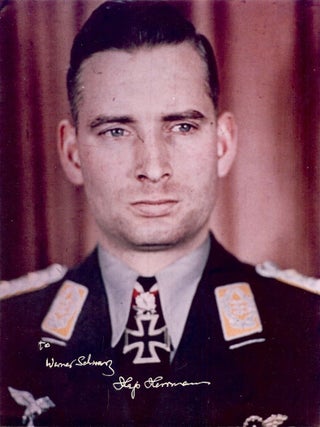 Item #3634 SIGNED PHOTOGRAPH. Hans-Joachim Hajo HERRMANN