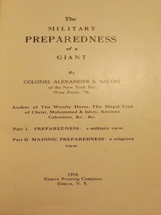 THE MILITARY PREPAREDNESS OF A GIANT