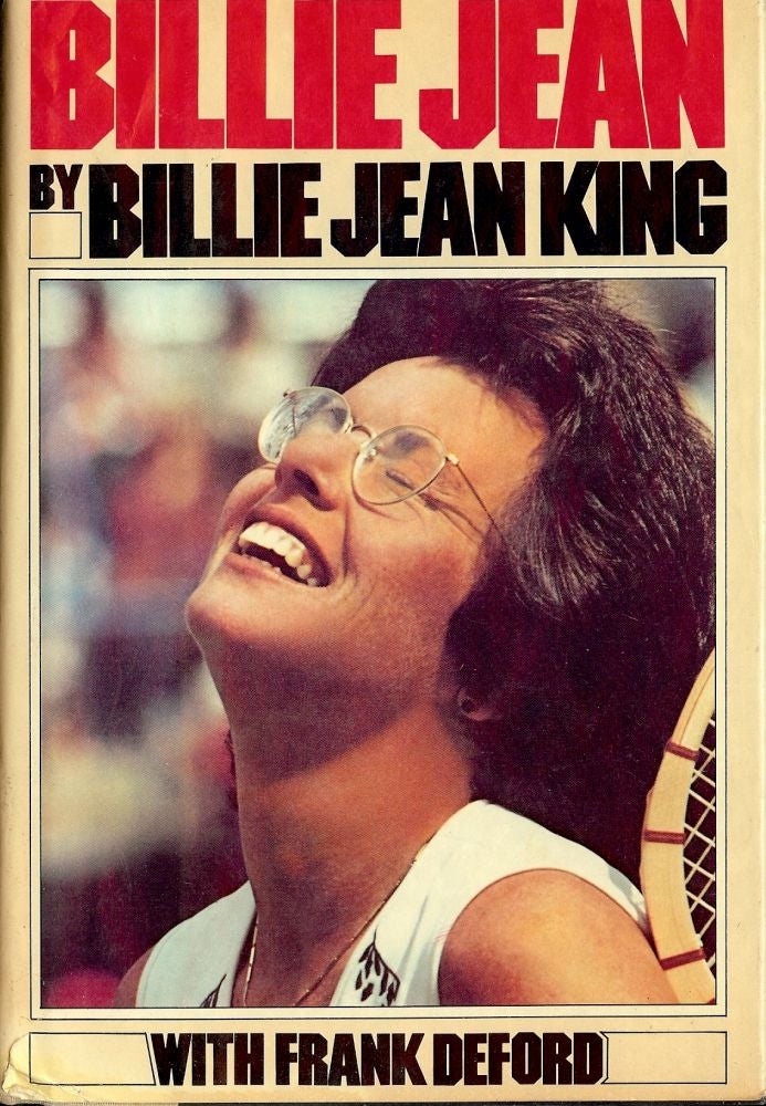Item #38628 BILLIE JEAN. Billie Jean KING.