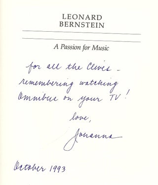 LEONARD BERNSTEIN: A PASSION FOR MUSIC