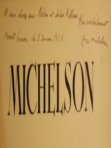 MICHELSON: PEINTURES