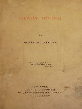 HENRY IRVING