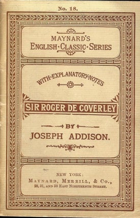 Item #41330 SIR ROGER DE COVERLEY. Joseph ADDISON