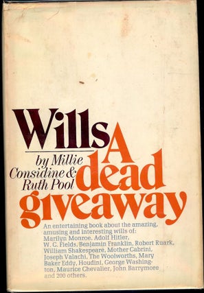 Item #41520 WILLS: A DEAD GIVEAWAY. Millie CONSIDINE