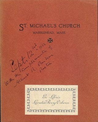 Item #41658 ST. MICHAEL'S CHURCH MARBLEHEAD, MASS. 1714-1924. Samuel ROADS
