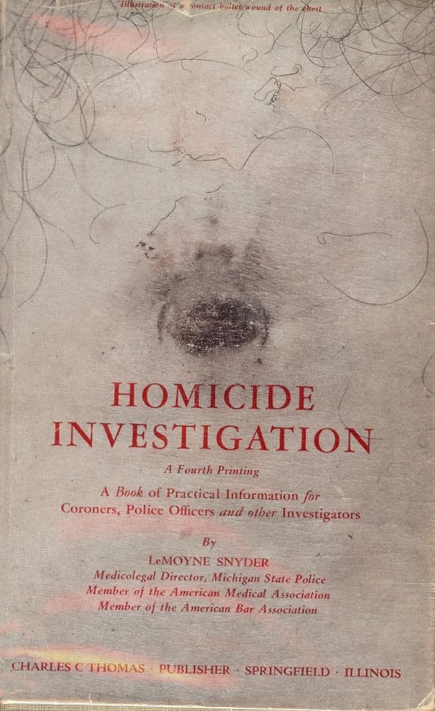Item #42 HOMICIDE INVESTIGATION. LeMoyne SNYDER.