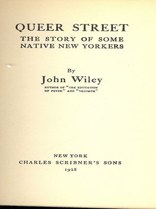 Item #42410 QUEER STREET. John WILEY