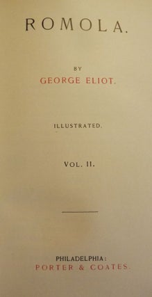 Item #42588 ROMOLA IN TWO VOLUMES, ORIGINAL DUST JACKETS. George ELIOT