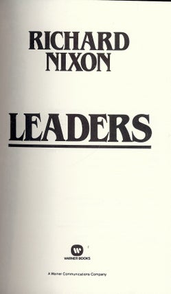 Item #4306 LEADERS. Richard NIXON