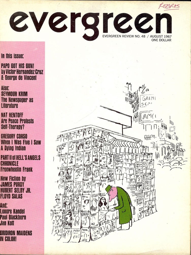 Item #4363 WHEN I WAS FIVE I SAW DYING INDIAN. Evergreen; Vol. 12, #48, Aug, 1967. Gregory CORSO.