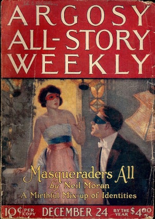 Item #4404 MASQUERADERS ALL. IN ARGOSY ALL-STORY WEEKLY. Dec. 24,1921. Neil MORAN