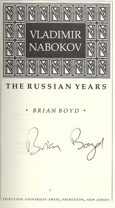 VLADIMIR NABOKOV: THE RUSSIAN YEARS