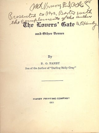 THE LOVERS' GATE AND OTHER VERSES