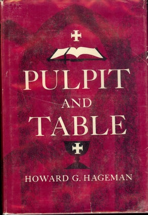Item #46010 PULPIT AND TABLE. Howard G. HAGEMAN