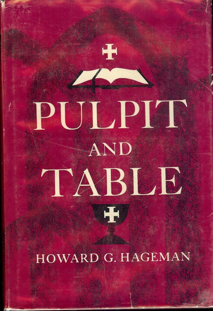 Item #46010 PULPIT AND TABLE. Howard G. HAGEMAN.