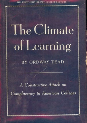 Item #46396 THE CLIMATE OF LEARNING. Ordway TEAD