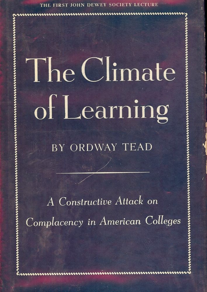 Item #46396 THE CLIMATE OF LEARNING. Ordway TEAD.