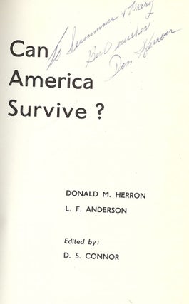 CAN AMERICA SURVIVE?