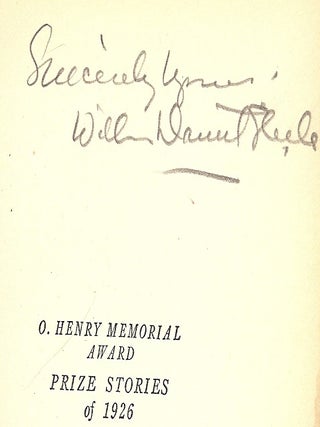 O. HENRY MEMORIAL AWARD: PRIZE STORIES OF 1926