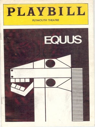 Item #46844 EQUUS PLAYBILL PROGRAM. Peter SHAFFER