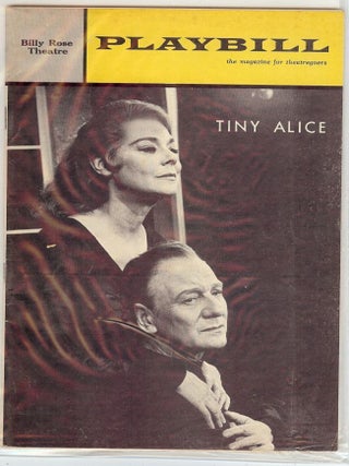 Item #46862 TINY ALICE PLAYBILL PROGRAM. Edward ALBEE