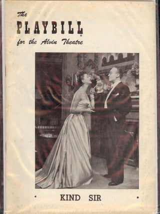 Item #46868 KIND SIR PLAYBILL PROGRAM. Norman KRASNA