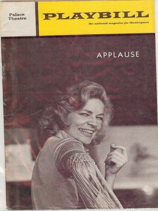 Item #46878 APPLAUSE PLAYBILL PROGRAM. Lauren BACALL