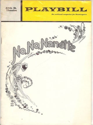 Item #46893 NO, NO NANETTE PLAYBILL PROGRAM. Ruby KEELER