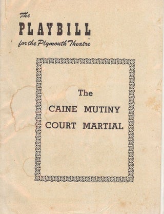 Item #46897 THE CAINE MUTINY COURT MARTIAL PLAYBILL PROGRAM. Henry FONDA