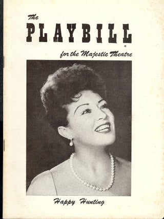 Item #46899 HAPPY HUNTING PLAYBILL PROGRAM. Ethel MERMAN