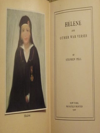 Item #46904 HELENE AND OTHER WAR VERSES. Stephen PELL