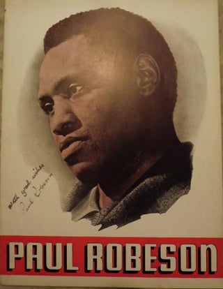 Item #47316 PAUL ROBESON SOUVENIR BOOK. Paul ROBESON