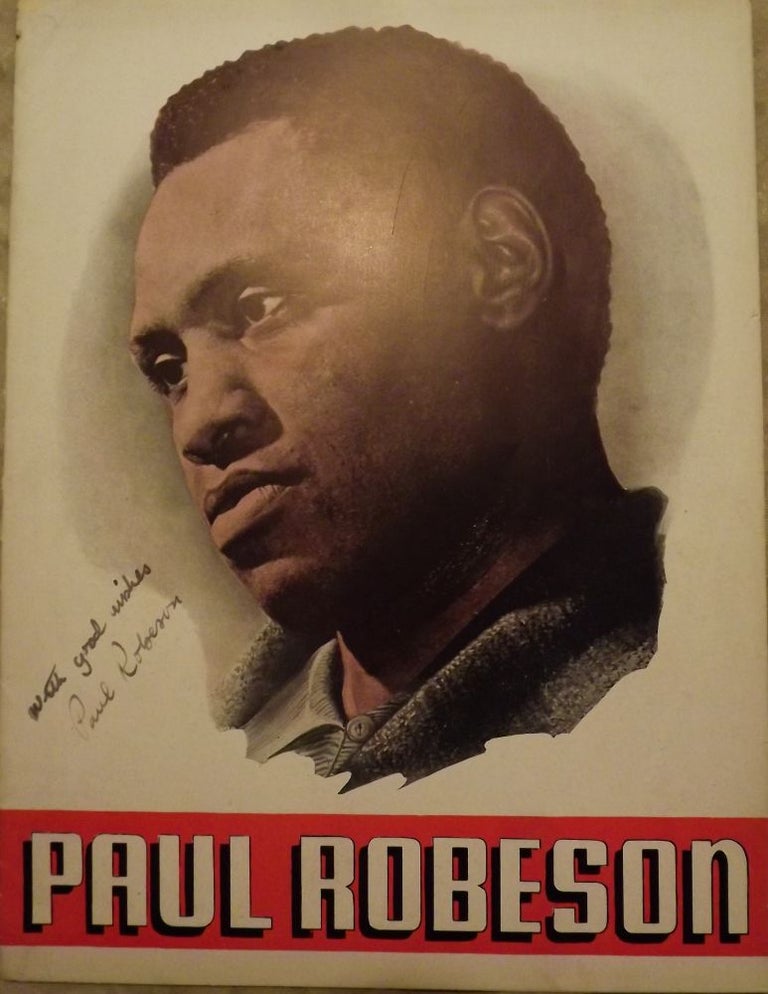 Item #47316 PAUL ROBESON SOUVENIR BOOK. Paul ROBESON.