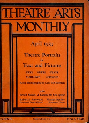 Item #47359 THEATRE ARTS MONTHLY: APRIL 1939. THEATRE ARTS MONTHLY