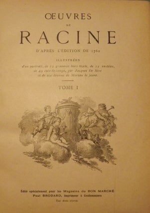 OEUVRES DE RACINE D'APRES L'EDITION DE 1760