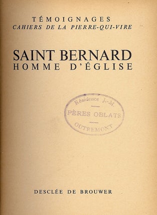 Item #4754 SAINT BERNARD HOMME D'EGLISE