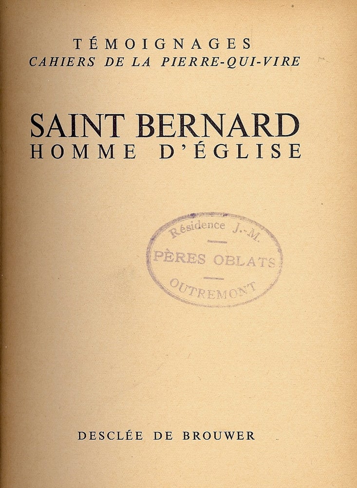 Item #4754 SAINT BERNARD HOMME D'EGLISE.