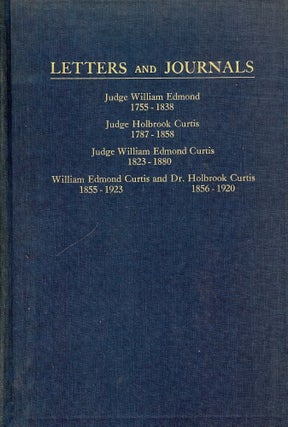 Item #48398 LETTERS AND JOURNALS. William EDMOND