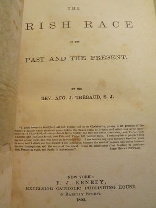 THE IRISH RACE IN THE PAST AND THE PRESENT