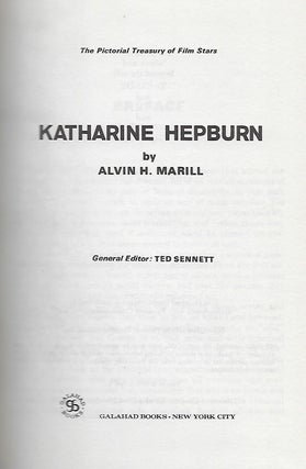 KATHARINE HEPBURN: PICTORIAL TREASURY OF FILM STARS