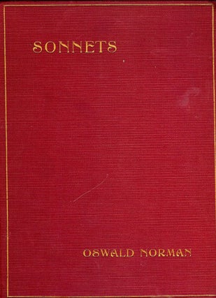 Item #49220 SONNETS. Oswald NORMAN