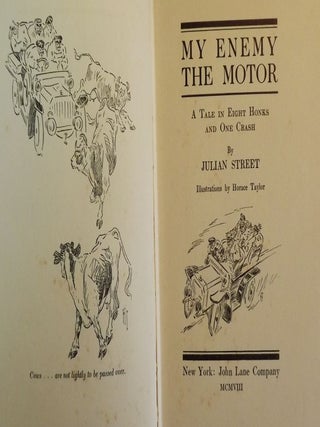Item #49994 MY ENEMY THE MOTOR. Julian STREET